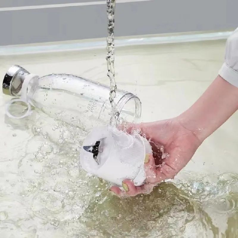 Mini Juicer Blender – USB Electric Smoothie Maker Bottle – 6 Blade, 380ml, for Travel, Gym & Kitchen